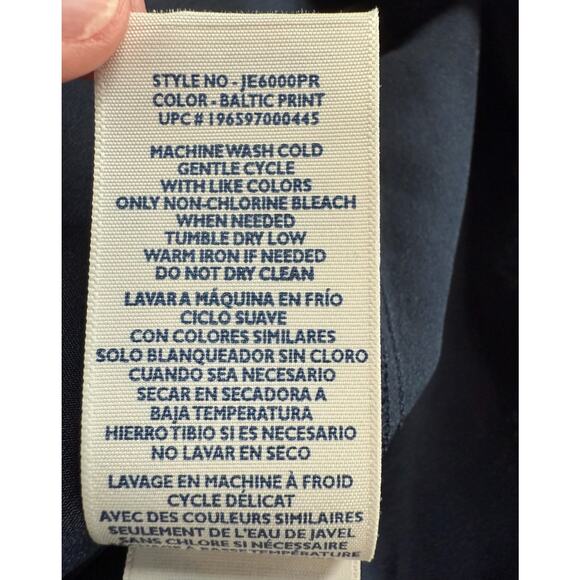 Joie Baltic Print Smocked Dress Womens Size Large Sleeveless Blue Fairy Grunge - Picture 11 of 11